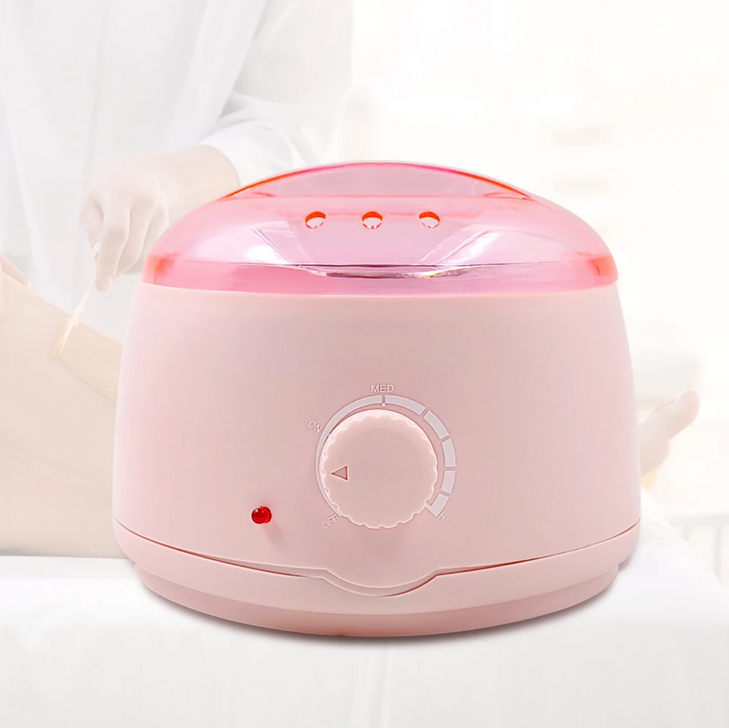 WALEE Professional Wax Heater Warmer with Handle Pot 500ml for Paraffin, Soft & Crème Wax, Salon Quality Hair Removal, Depilatory Waxing Melter, Adjustable Temperature