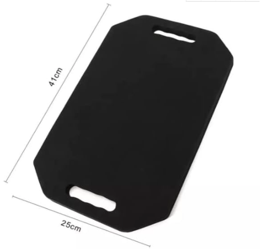 Barbertrade Hairdressing Foam Mirror with Double Handle - Black Handheld Lightweight Mirror for Barbers and Hair Salons - Back of Head Haircuts View Mirror