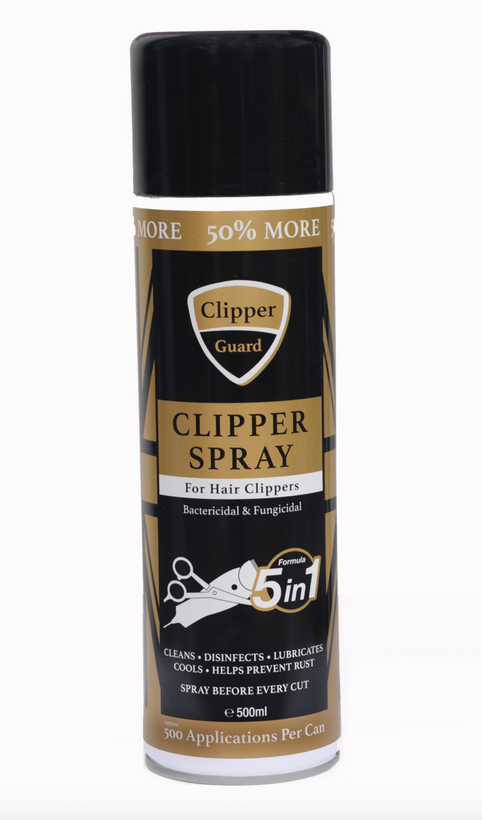 Clipper Guard Spray for Hair Clippers - 5-in-1 Formula - 500ml - Made in England