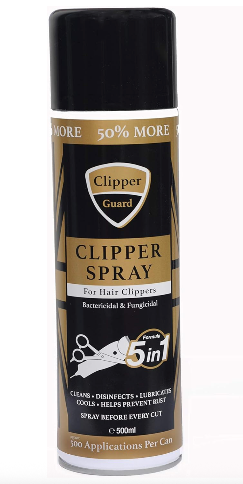 Clipper Guard Spray for Hair Clippers - 5-in-1 Formula - 500ml - Made in England