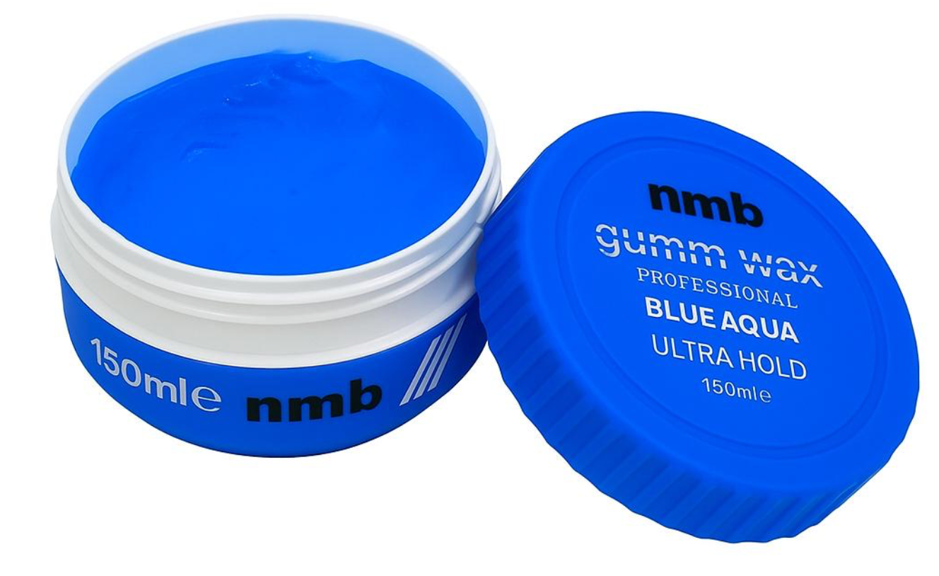 Gumm Wax Hair Styling Wax Blue 150 ml |Strong Hold l | Hair Gel Wax | Ultra Hold | Men & Women Hair Wax | Bubblegum Scent | Maximum Control