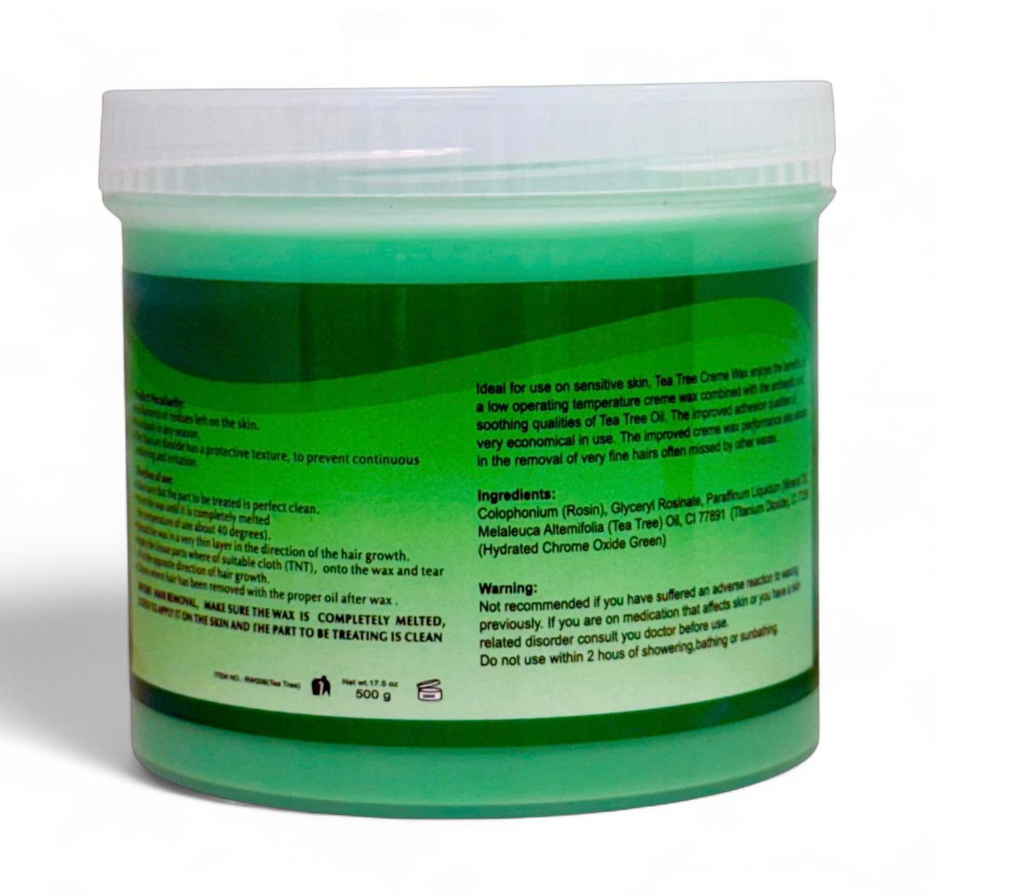 Walee Professional Depilatory Tea Tree Pot Wax – 500g