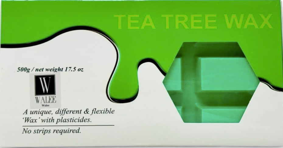 Walee Professional Hot Film Wax Tea Tree Blocks 500g