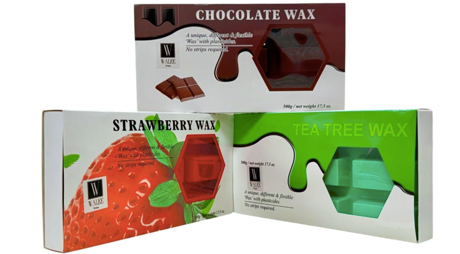 Walee Professional Hot Film Wax Tea Tree Blocks 500g