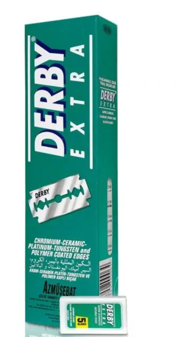 DERBY 100 Double Edge Razor Blades, , 5 Count (Pack of 20)
