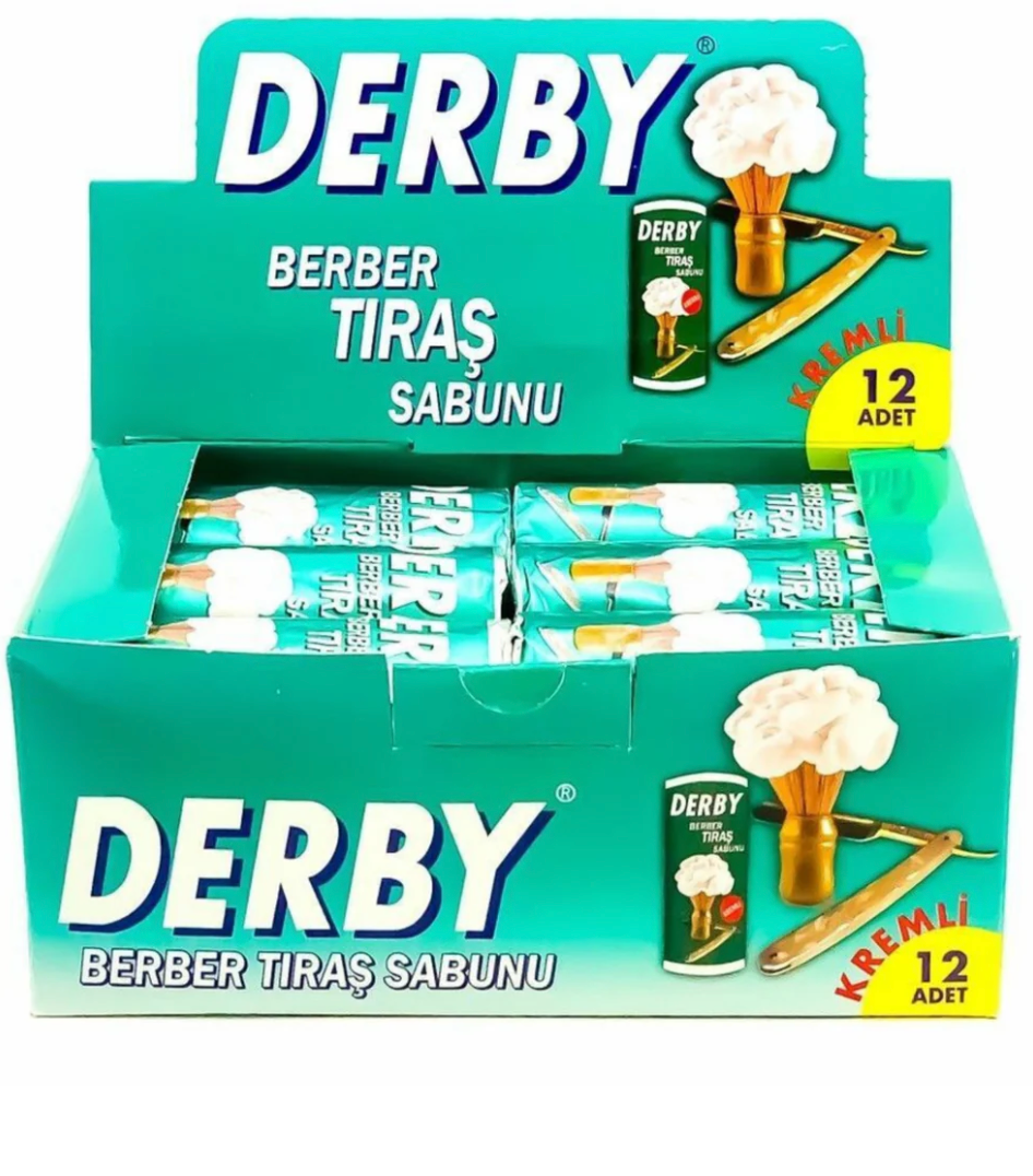 Derby Shaving Soap Stick 75g, pack of 12