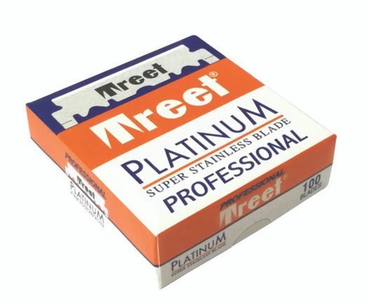 Treet Platinum Double Edge Razor Blades 100 pcs blades Card Pack