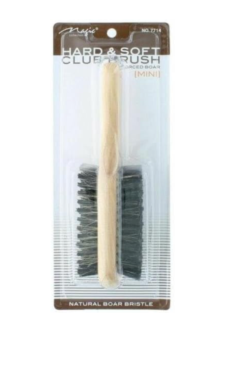 Magic Collection Hard and Soft Double Brush with Natural Boar Bristle # 7714