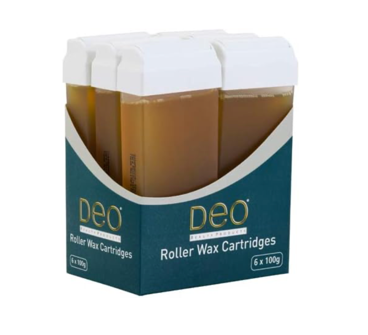 Deo Roller Wax Waxing Cartridge Refill Depilatory Large Head 100ml Chocolate x 6