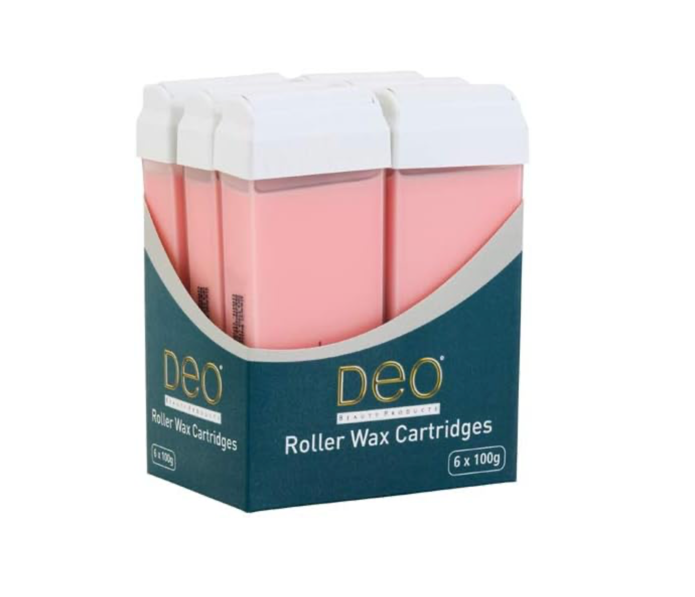 Deo Roller Wax Waxing Cartridge Refill Depilatory Large Head 100ml Chocolate x 6