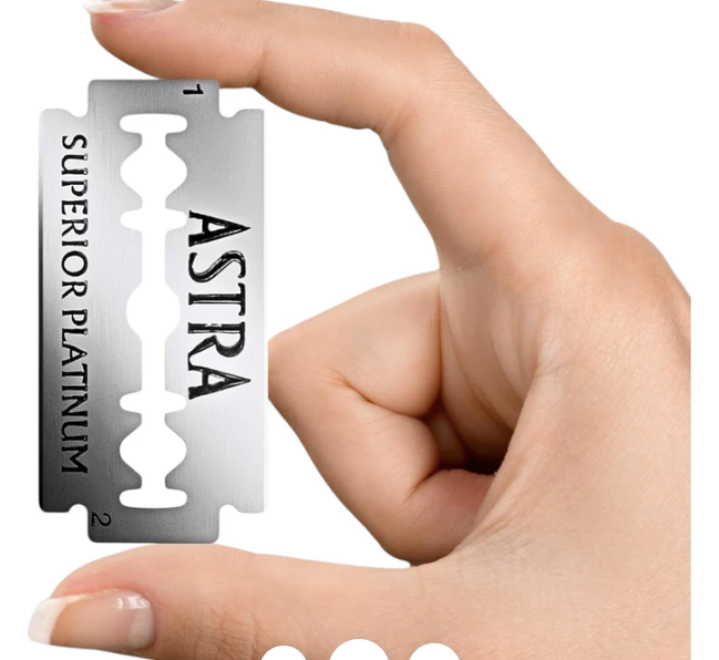 Astra Razor Blades, Pack of 100, Green 100 Pcs Full Box Offer.