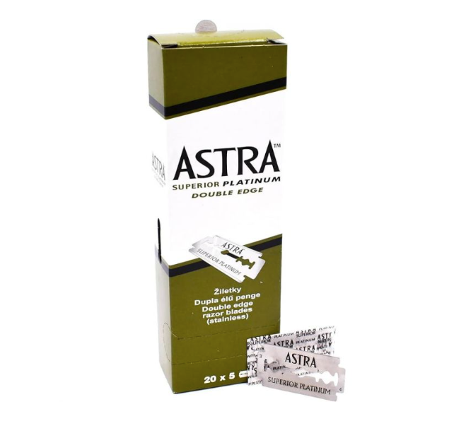 Astra Razor Blades, Pack of 100, Green 100 Pcs Full Box Offer.