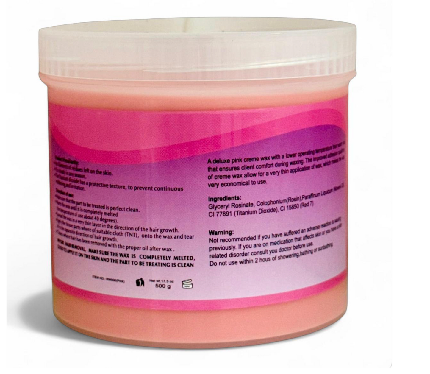 Walee Professional Depilatory Pink Pot Wax – 500g