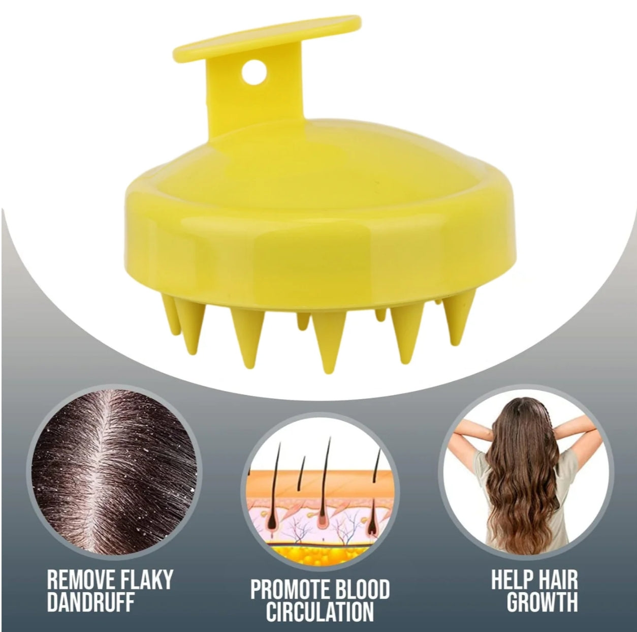 Scalp Massager Shampoo Silicon Brush