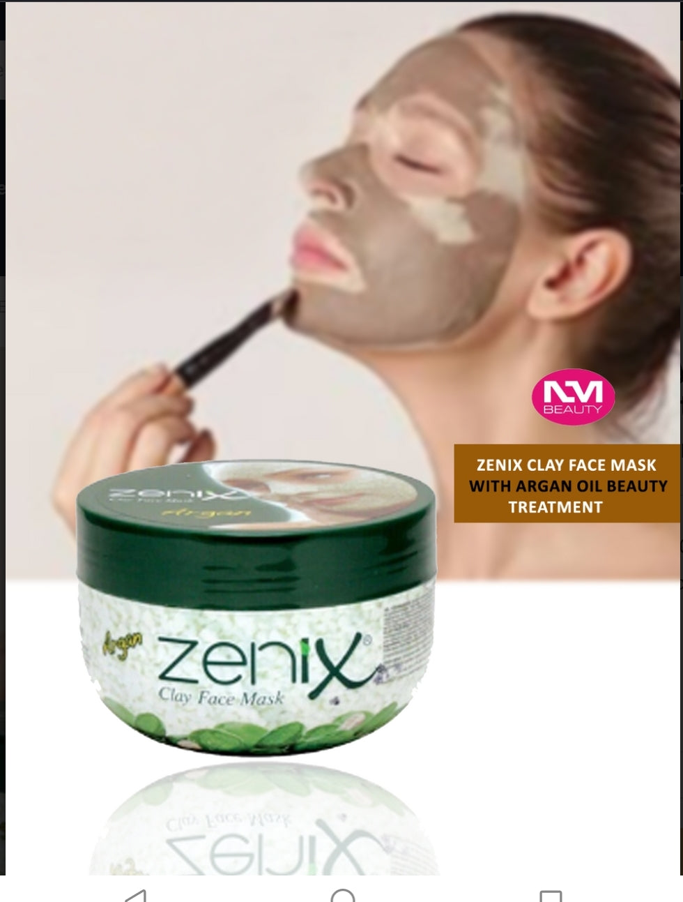 Zenix Professional Clay Face Mask Argan Oil 350g