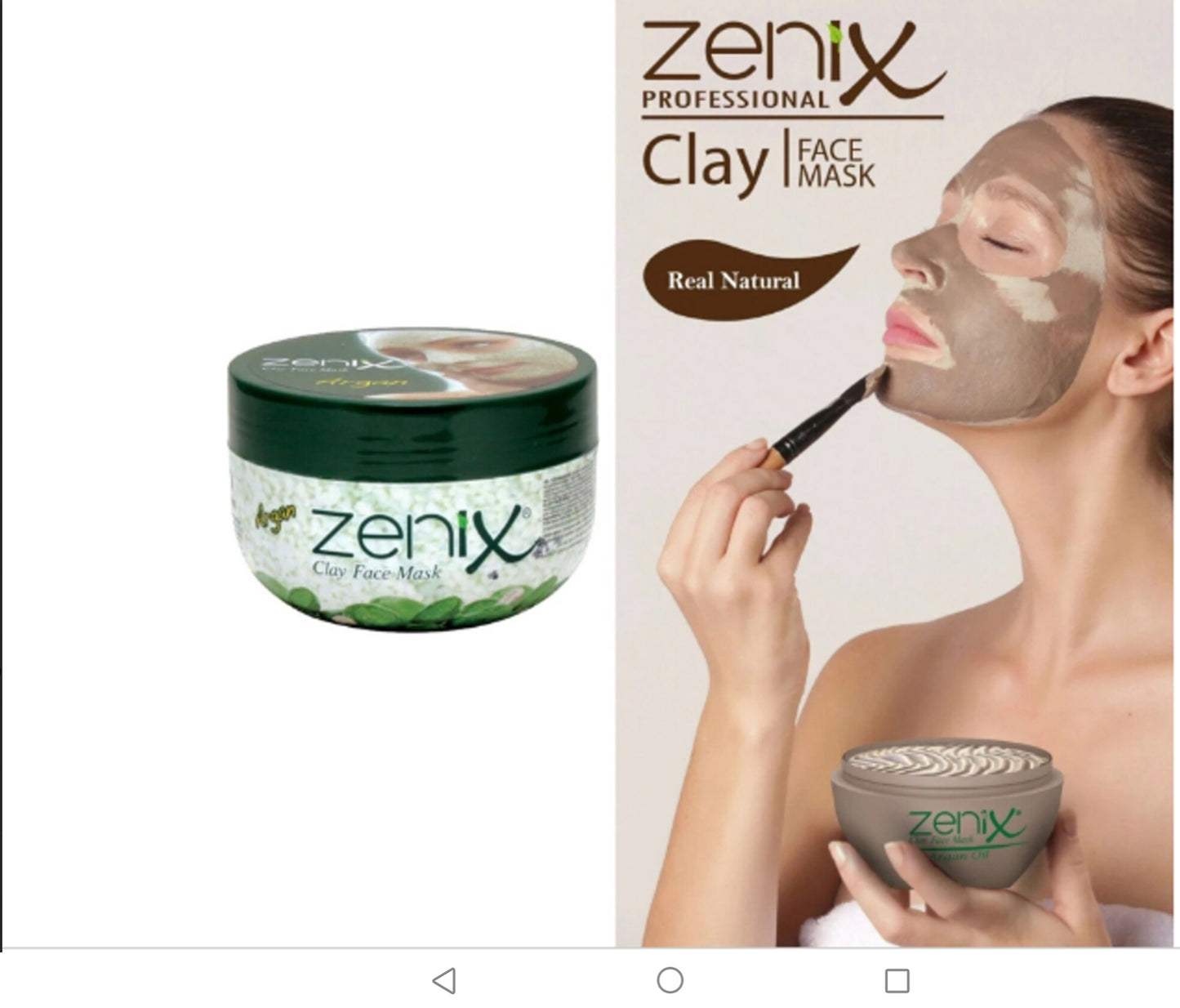 Zenix Professional Clay Face Mask Argan Oil 350g
