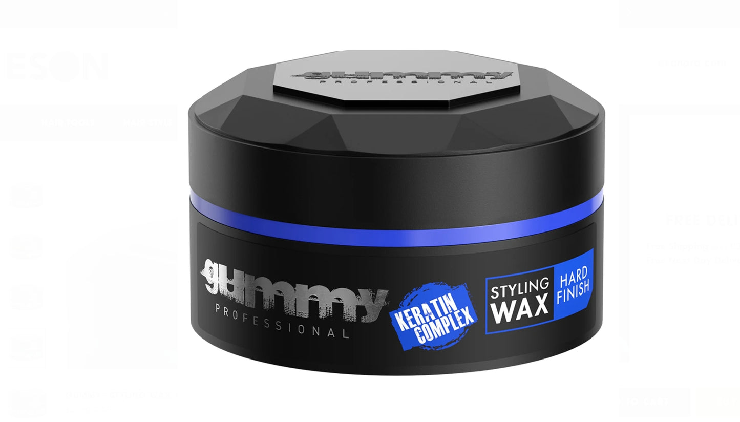 Gummy Hair Styling Wax 150ml Ultra Hold, Bright Finish, Matte Finish, Extra Gloss, Casual Look & Hard Finish 150ml
