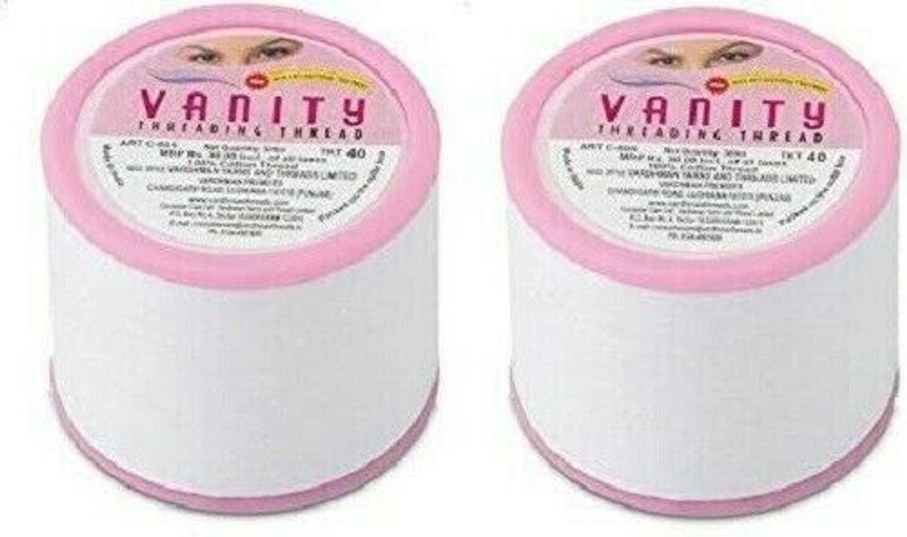 VANITY EYEBROW THREADING THREAD FACIAL HAIR REMOVAL ANTIBACTERIAL COTTON SPOOLS (NMB 963)-