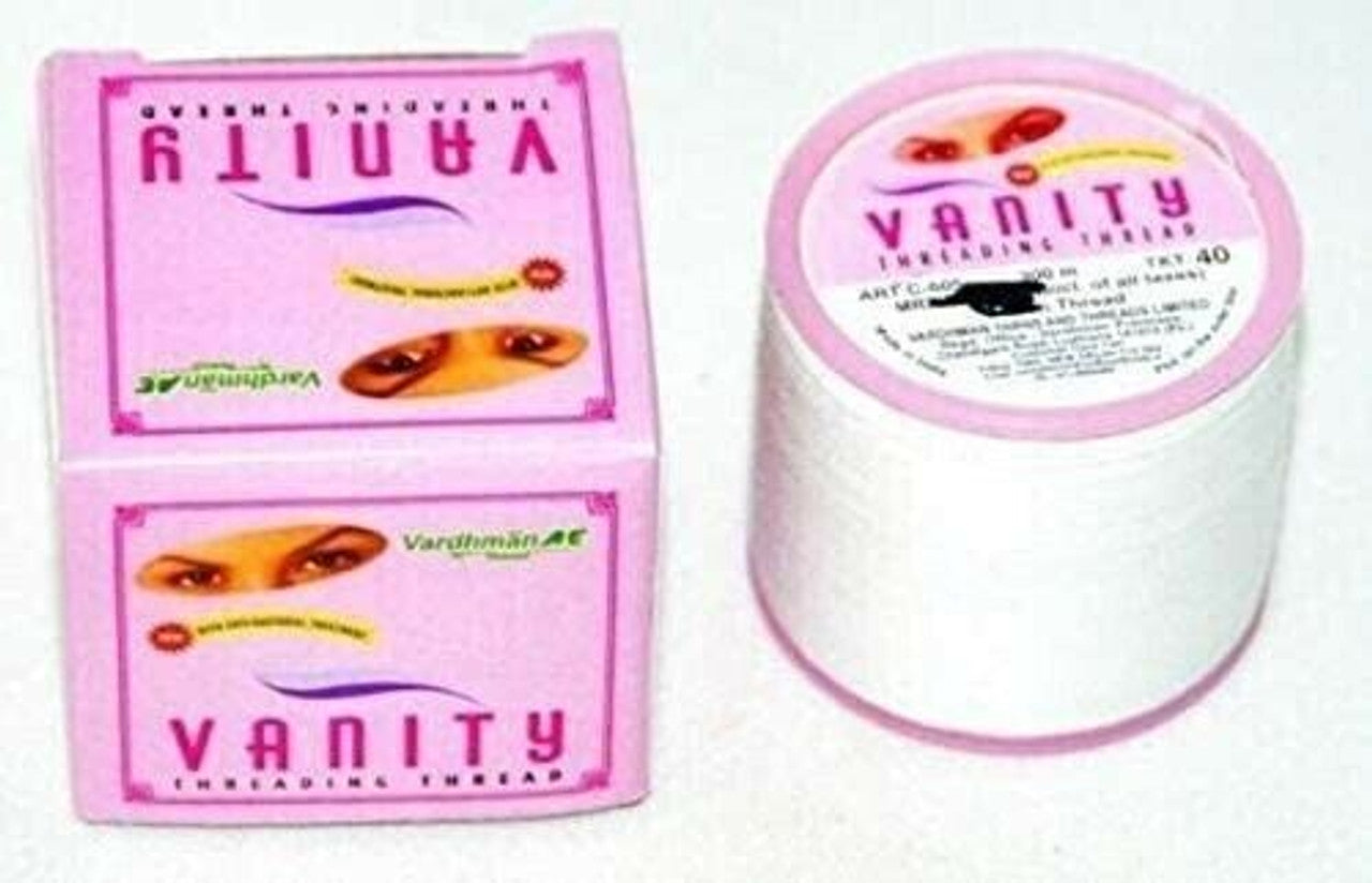 VANITY EYEBROW THREADING THREAD FACIAL HAIR REMOVAL ANTIBACTERIAL COTTON SPOOLS (NMB 963)-