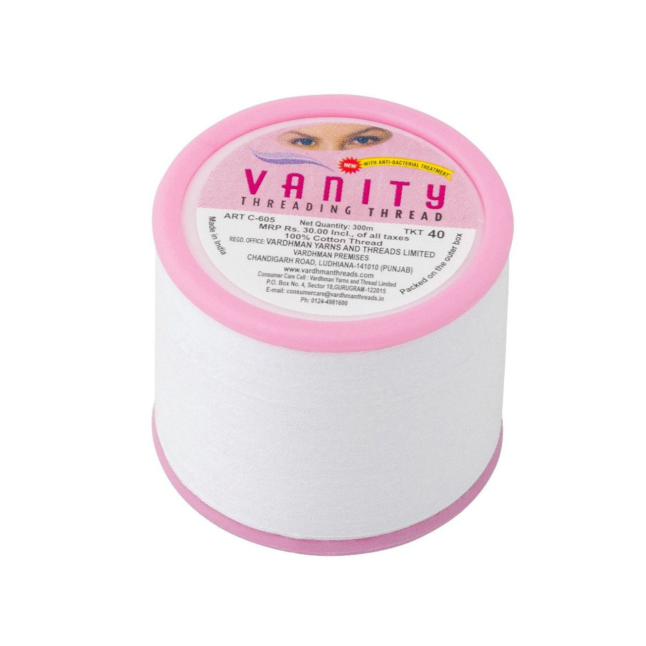 VANITY EYEBROW THREADING THREAD FACIAL HAIR REMOVAL ANTIBACTERIAL COTTON SPOOLS (NMB 963)-