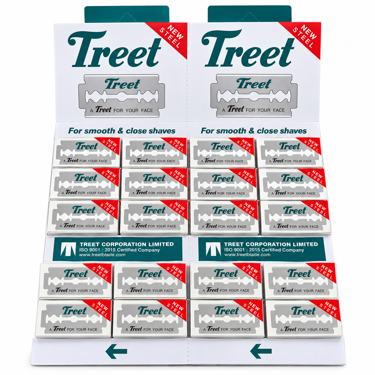 Treet Razor Blades 100 Card Type
