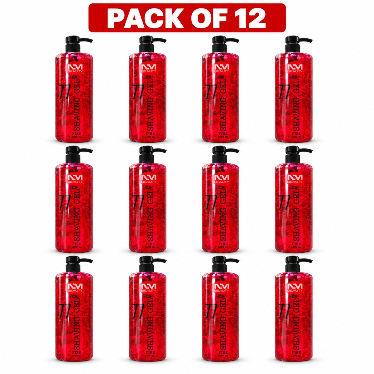 NM Beauty Professional Shaving Gel Fire 1000ml – Transparent Barber Shave Gel