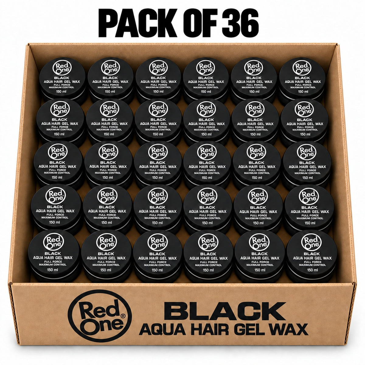 RedOne Black Aqua Hair Gel Wax 150ml – Full Force Maximum Control Styling Wax
