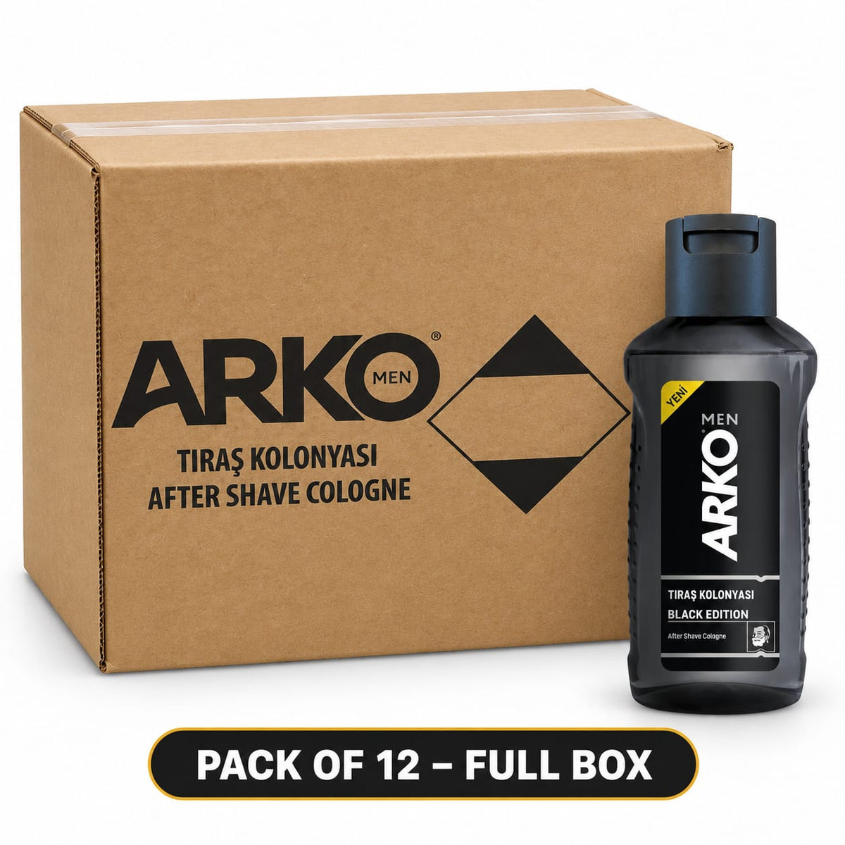 Arko Men Black Edition After Shave Cologne 255ml – Bold Masculine Fragrance
