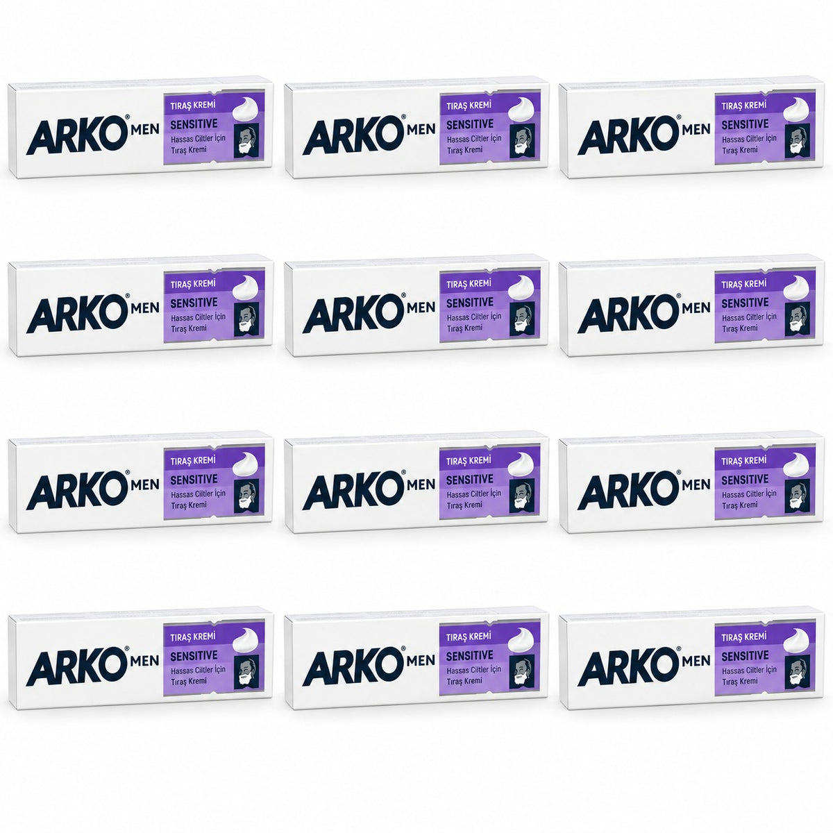 Arko Men Sensitive Shaving Cream 90g – Gentle Rich-Lather Formula for Sensitive Skin