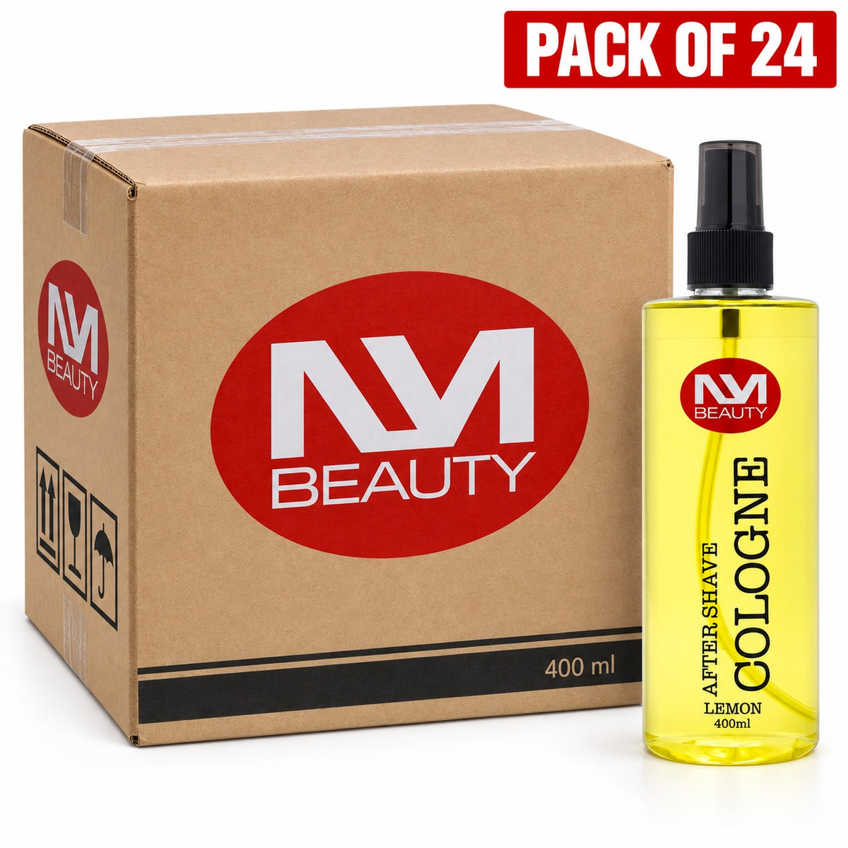 NMB Beauty Lemon After Shave Cologne 400ml – Refreshing Citrus Fragrance