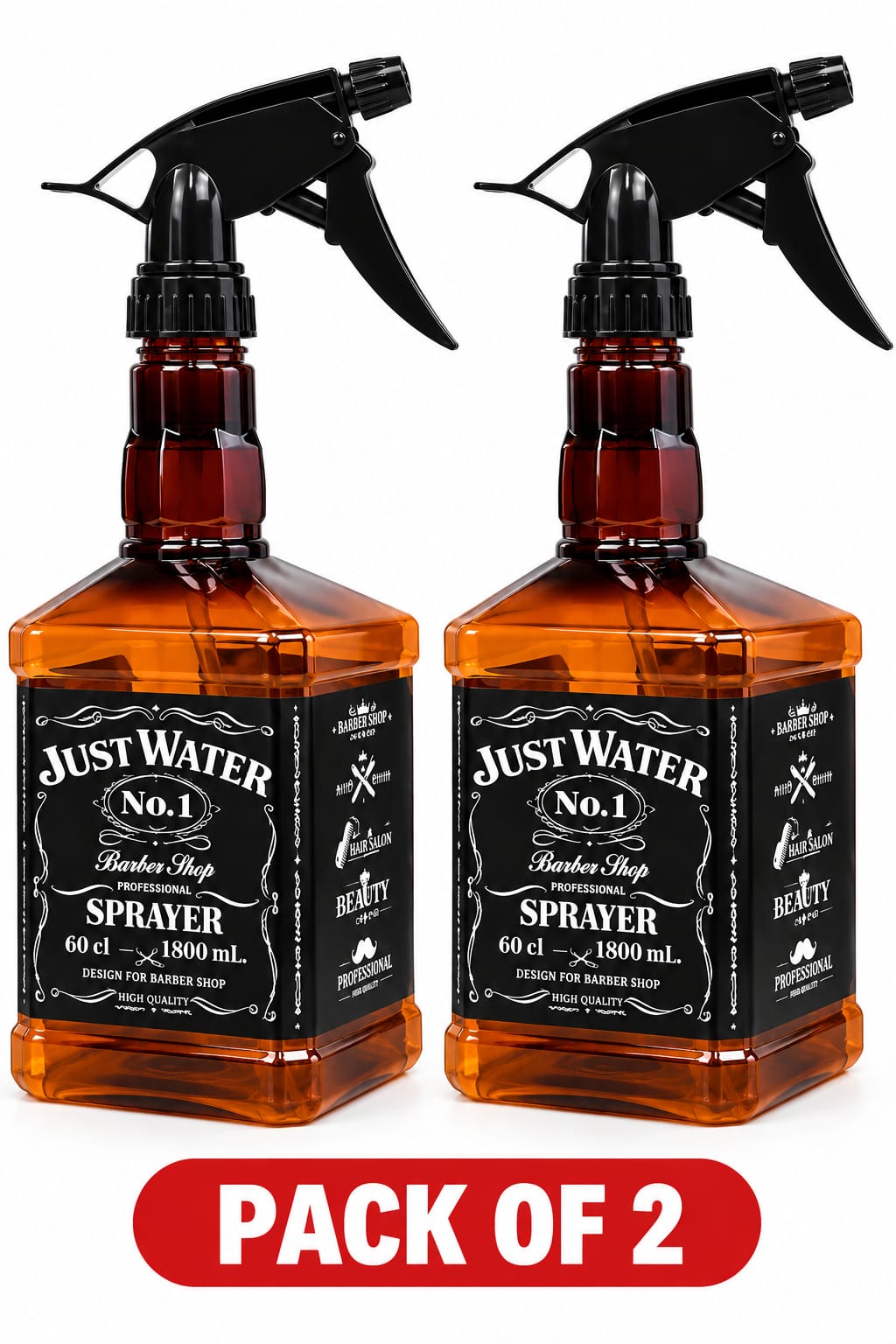 Just Water No.1 Professional Barber Spray Bottle – Refillable Trigger Water Sprayer