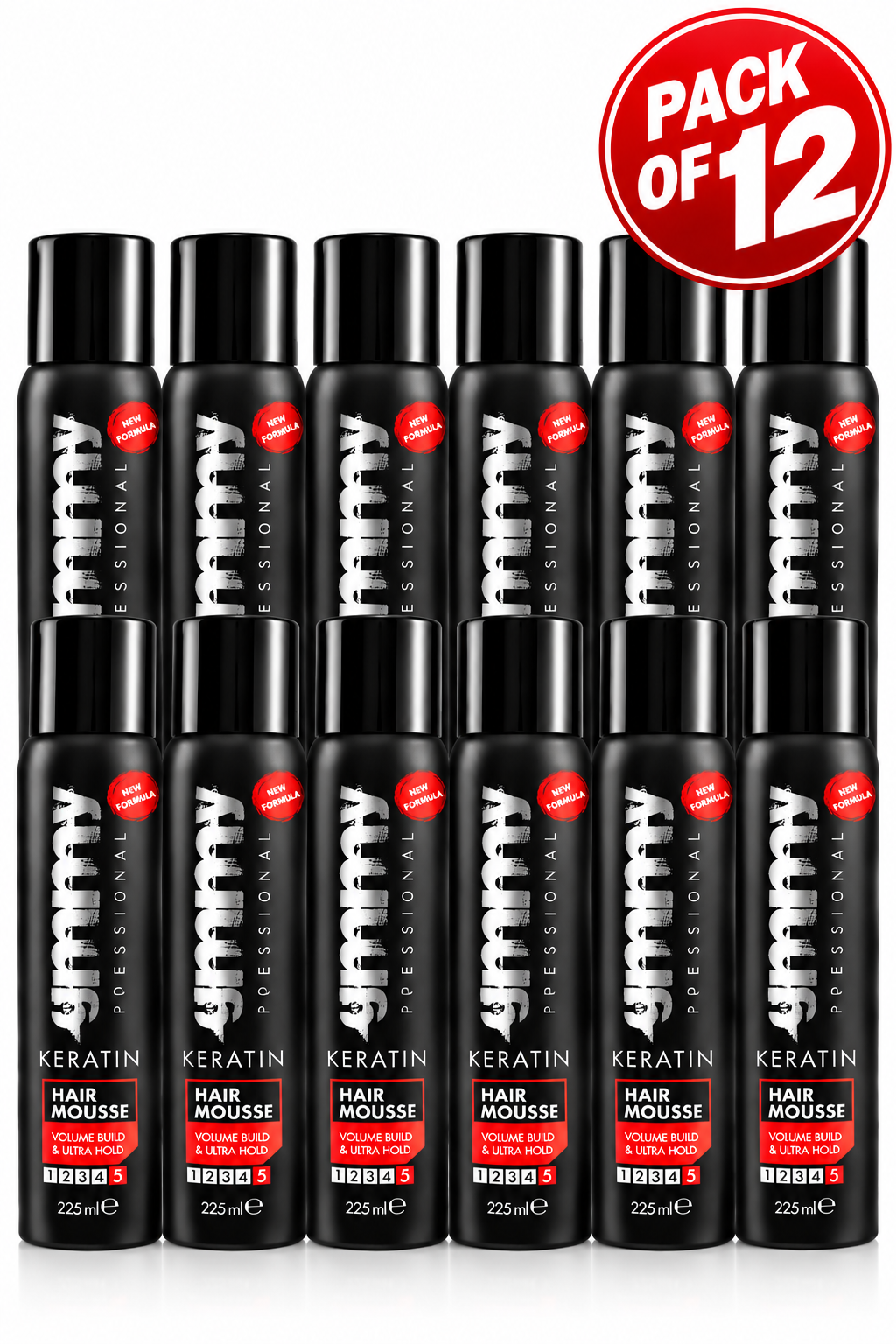 Gummy Professional Keratin Hair Mousse 225ml – Volume Build & Ultra Hold