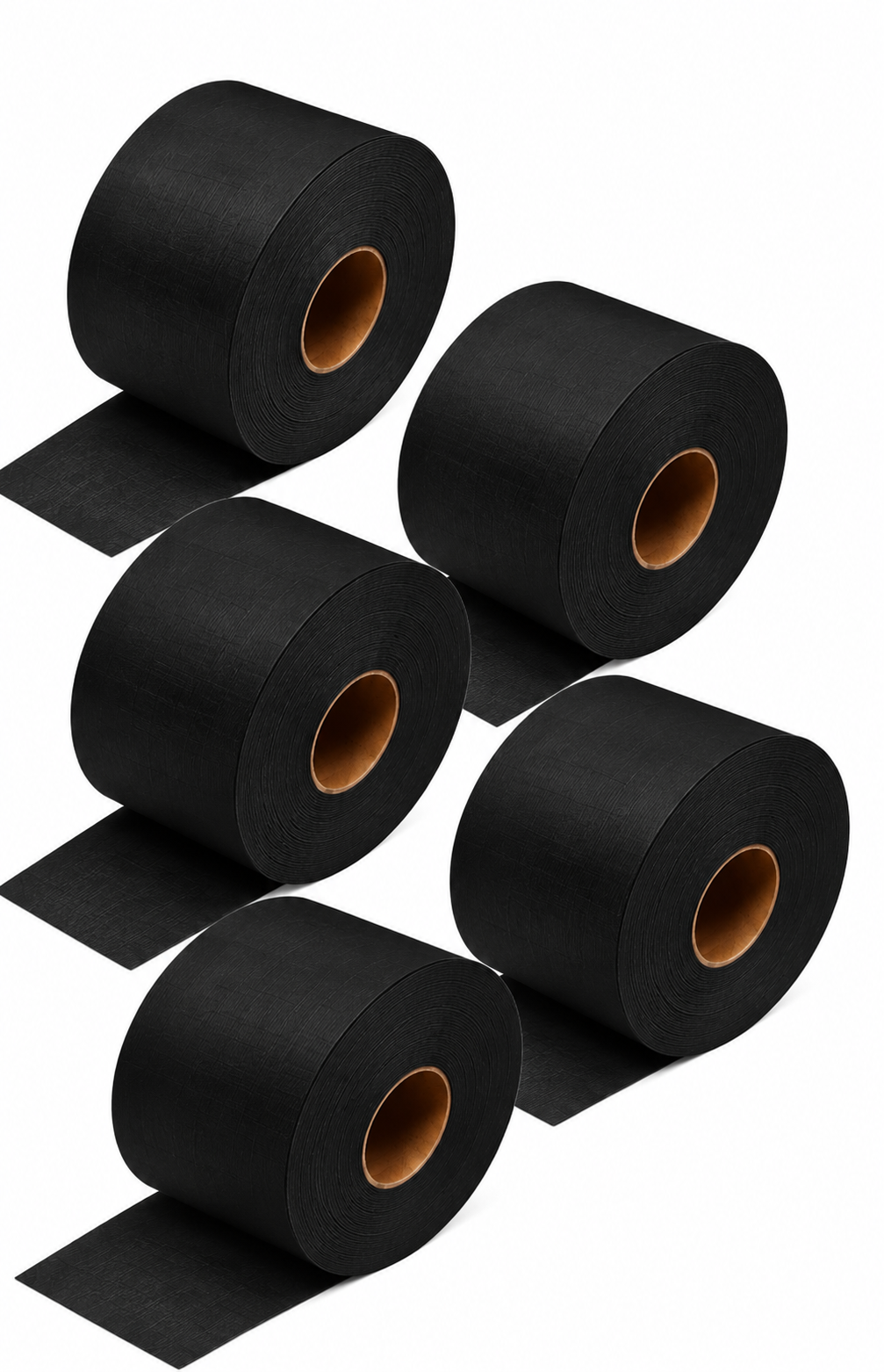 NM Beauty Professional Barber Neck Paper Strips – Disposable Stretchable Neck Roll for Hair Cutting - Black