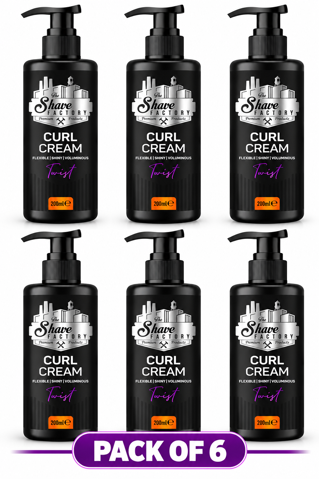 The Shave Factory Curl Cream Twist 200ml