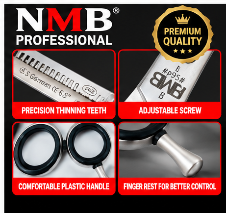 NMB Professional Super Cut Round Thinning Scissor – 6.5 Inch | NMB-564