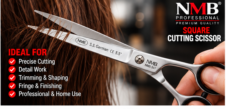 NMB Professional Premium Square Cutting Scissor 5.5 Inch – NMB-547