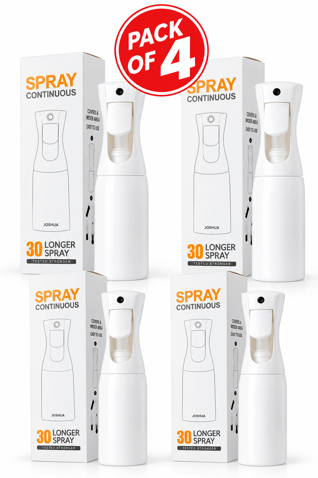 Professional Continuous Mist Spray Bottle – 500ml | Black and White