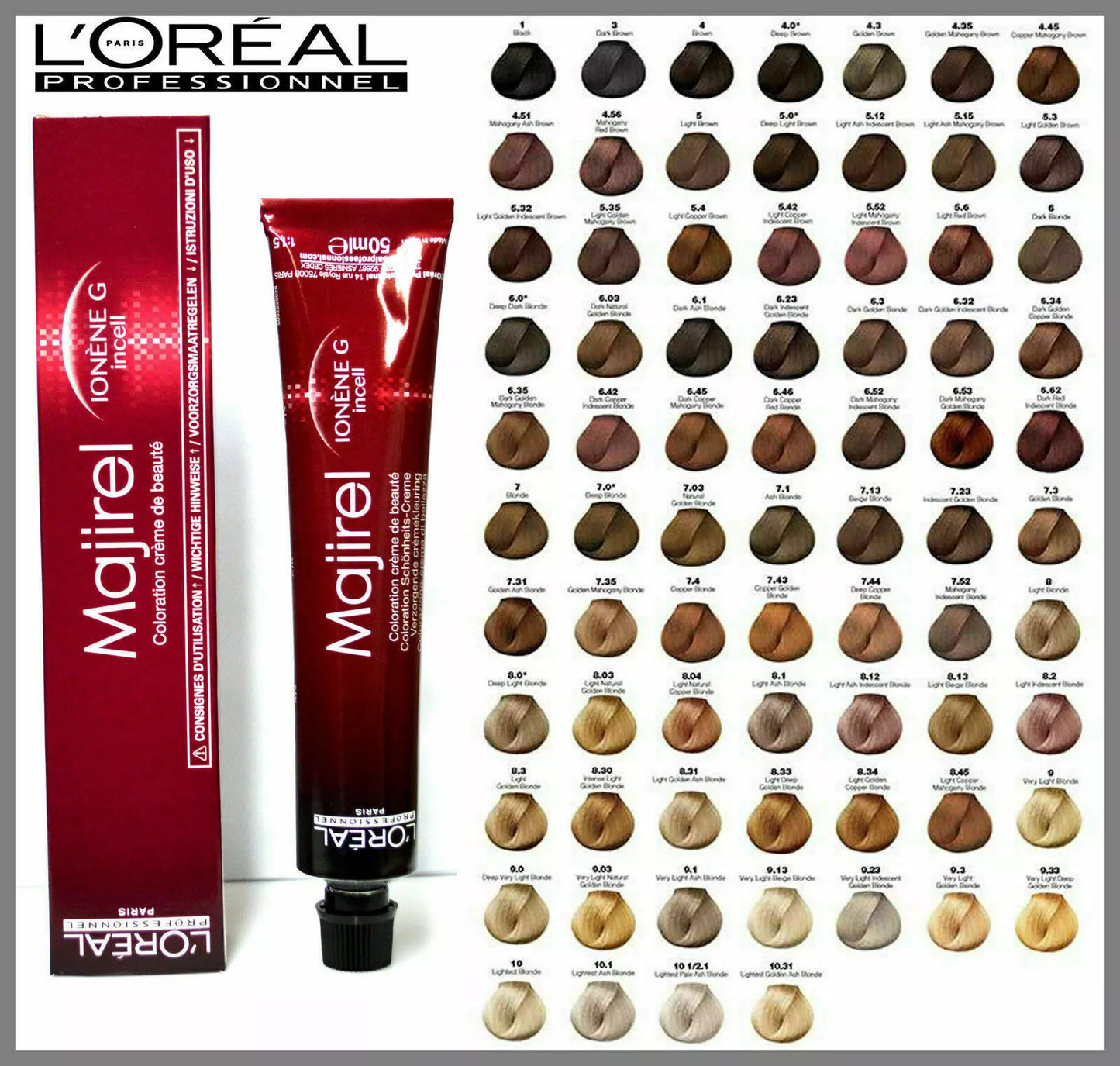 L'Oréal Professionnel Majirouge, Cream Colour, 60ml, All Hair Types
