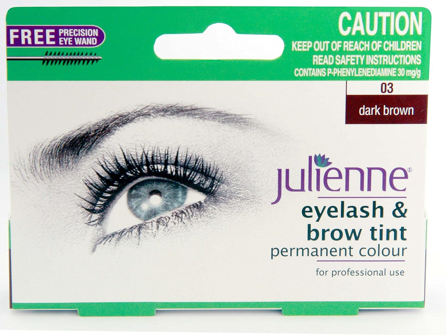 Julienne Midnight Black eyelash & brow tint 15ml - JUL100