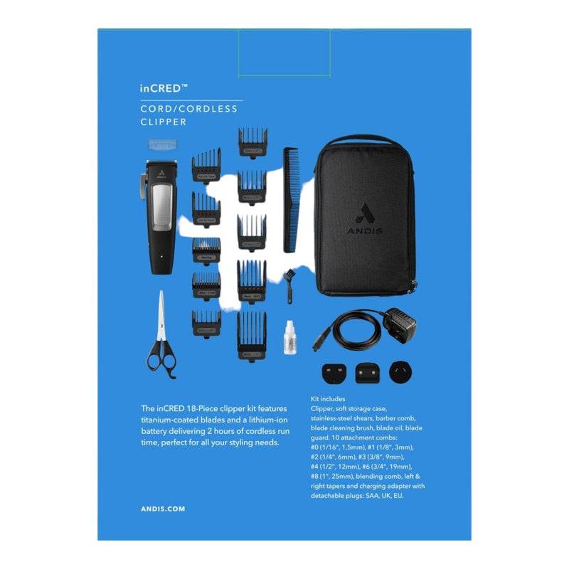 Andis InCRED Lithium-ion Cordless Clipper 560585