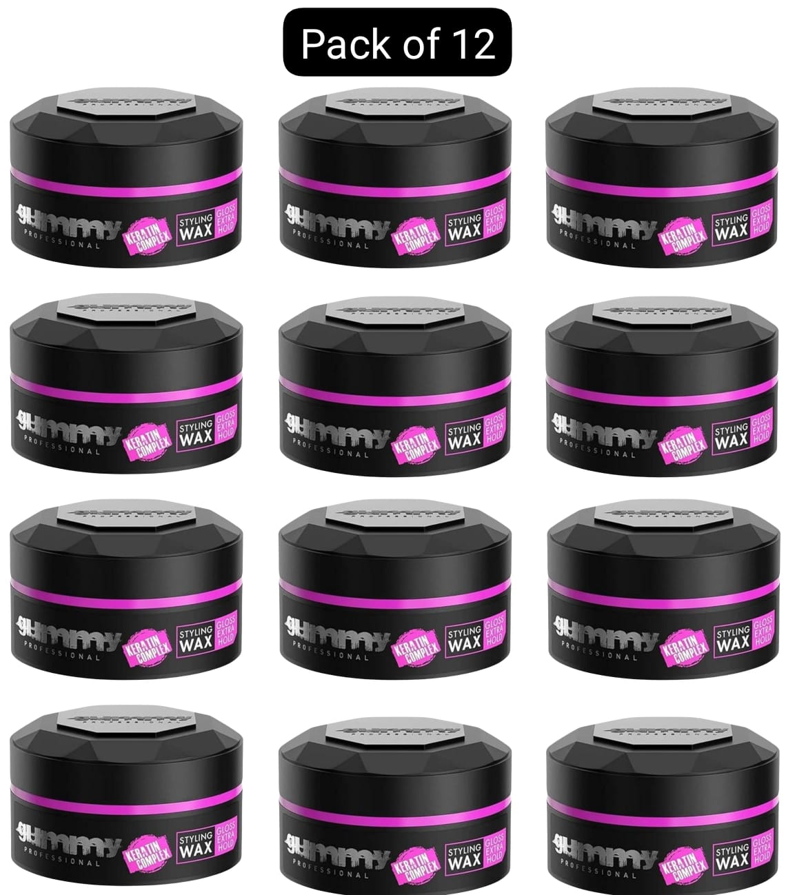 Gummy Hair Styling Wax 150ml Ultra Hold, Bright Finish, Matte Finish, Extra Gloss, Casual Look & Hard Finish 150ml