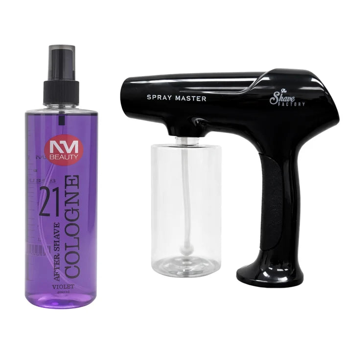 NMB Aftershave Cologne 400ml with Spray Gun – Refreshing Professional Barber Cologne
