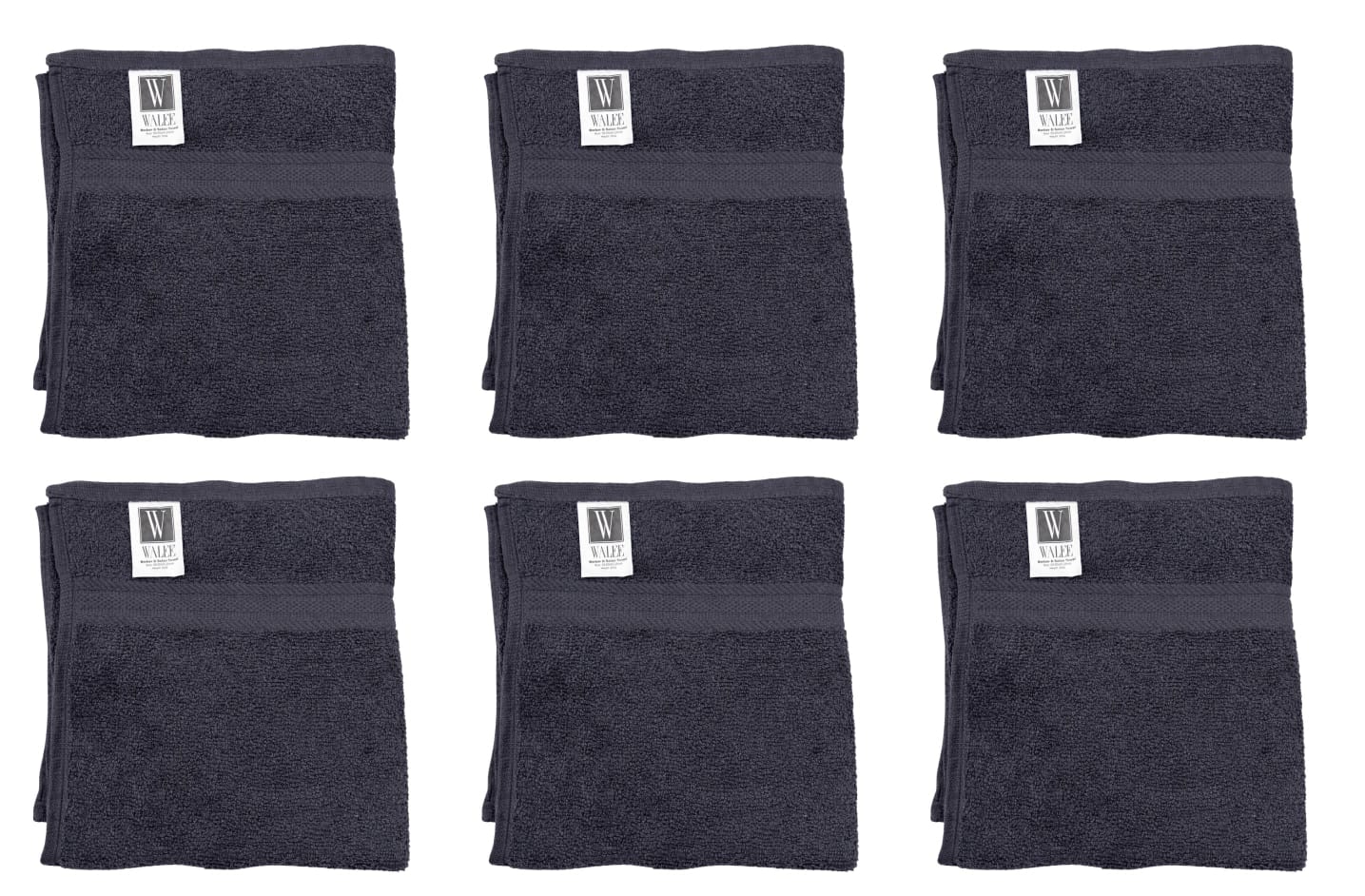 Walee Towels- Salon Towel - (50.80 x 81.28cm) Highly Absorbent Cotton(2,4&6pcs)