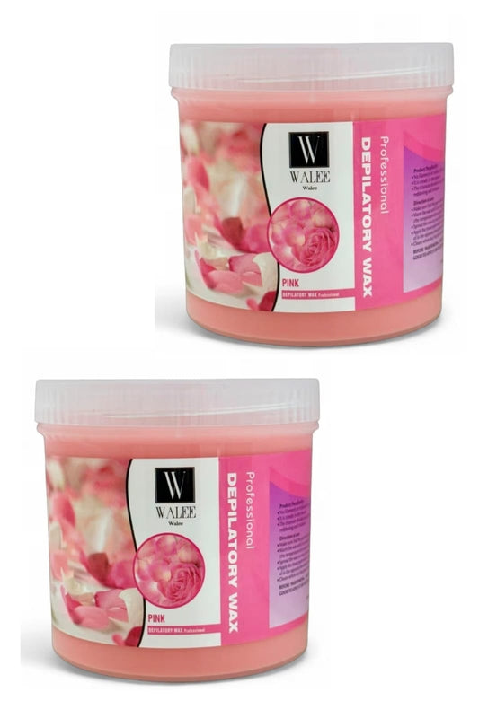 Walee Wax Pot Tub- Tea Tree, Honey, Pink & Creme- For All Skin Types.