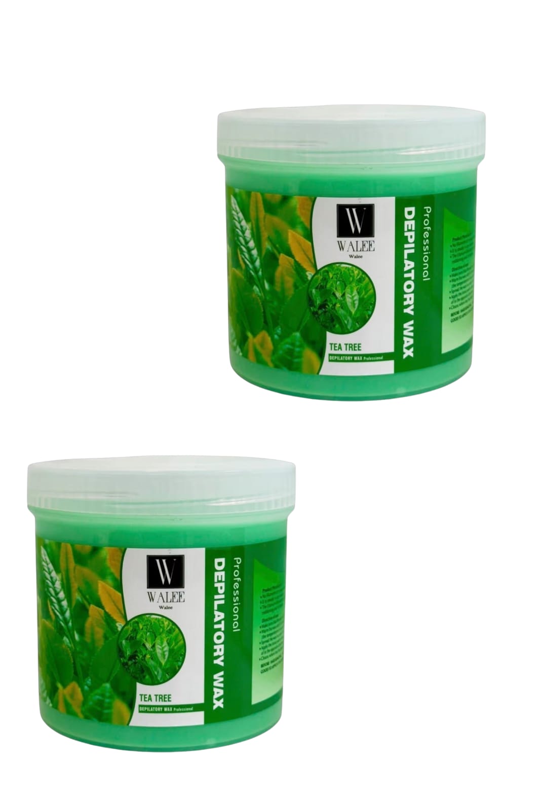 Walee Wax Pot Tub- Tea Tree, Honey, Pink & Creme- For All Skin Types.