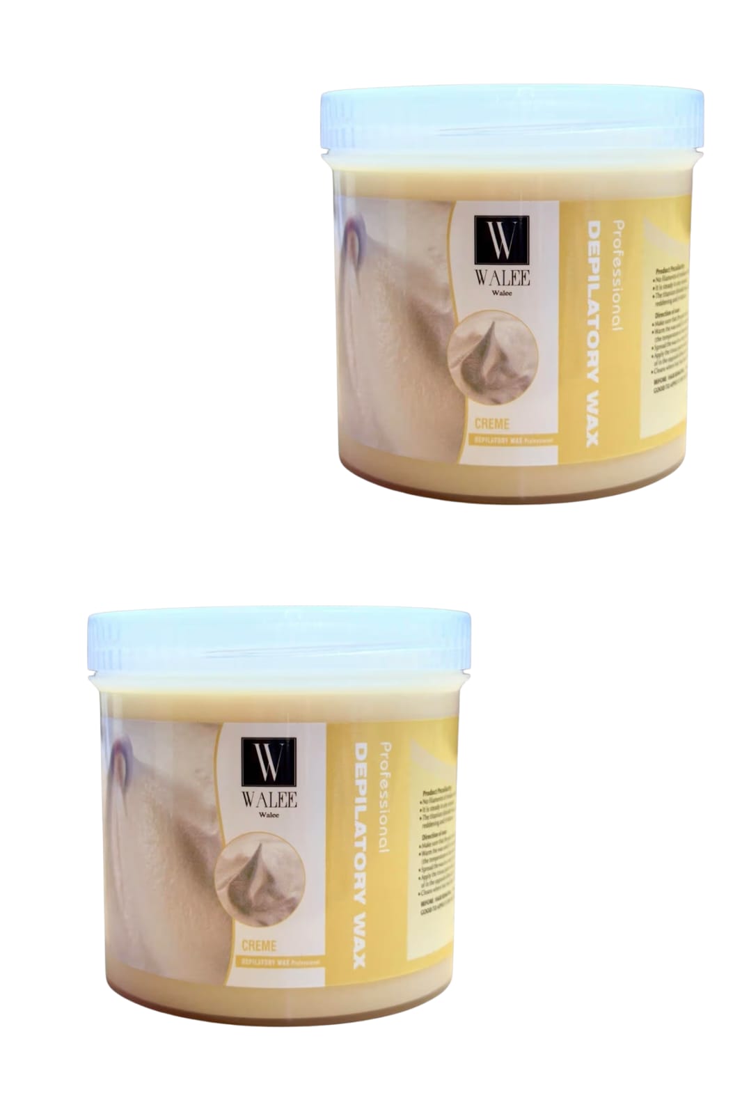 Walee Wax Pot Tub- Tea Tree, Honey, Pink & Creme- For All Skin Types.