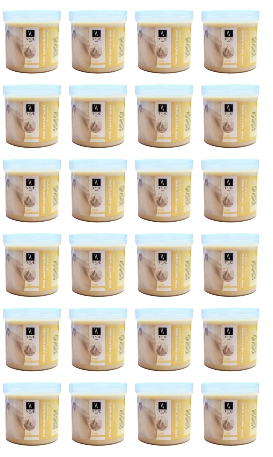Walee Wax Pot Tub- Tea Tree, Honey, Pink & Creme- For All Skin Types.