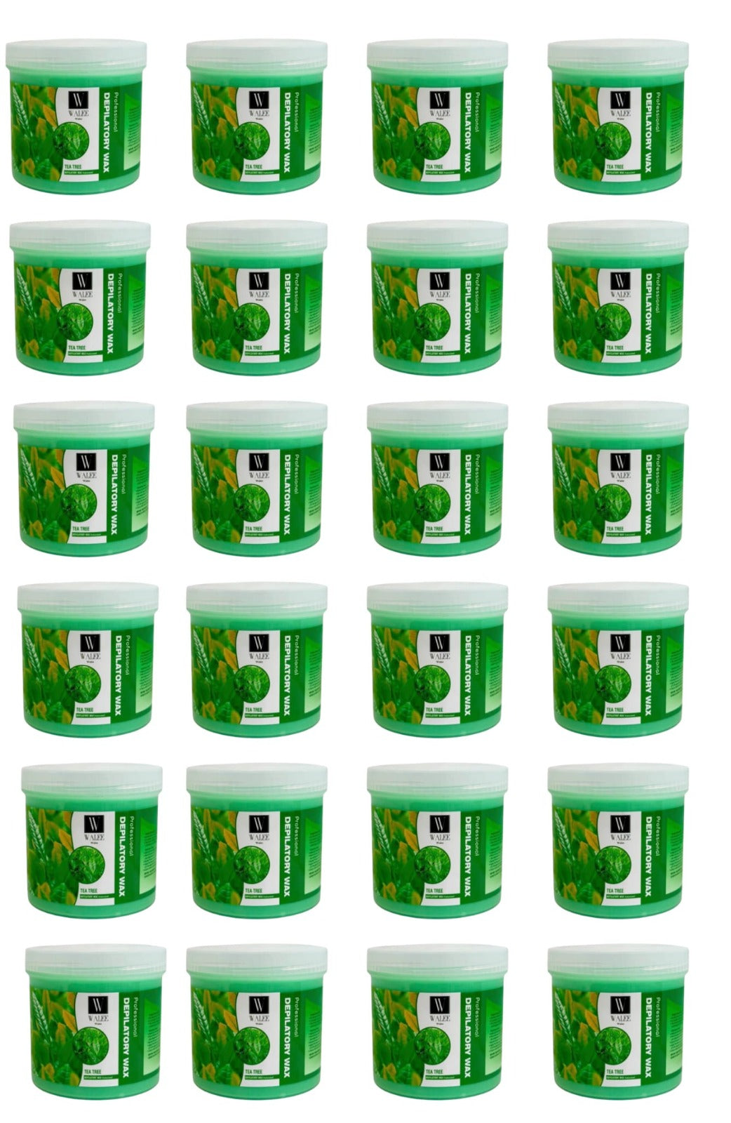Walee Wax Pot Tub- Tea Tree, Honey, Pink & Creme- For All Skin Types.