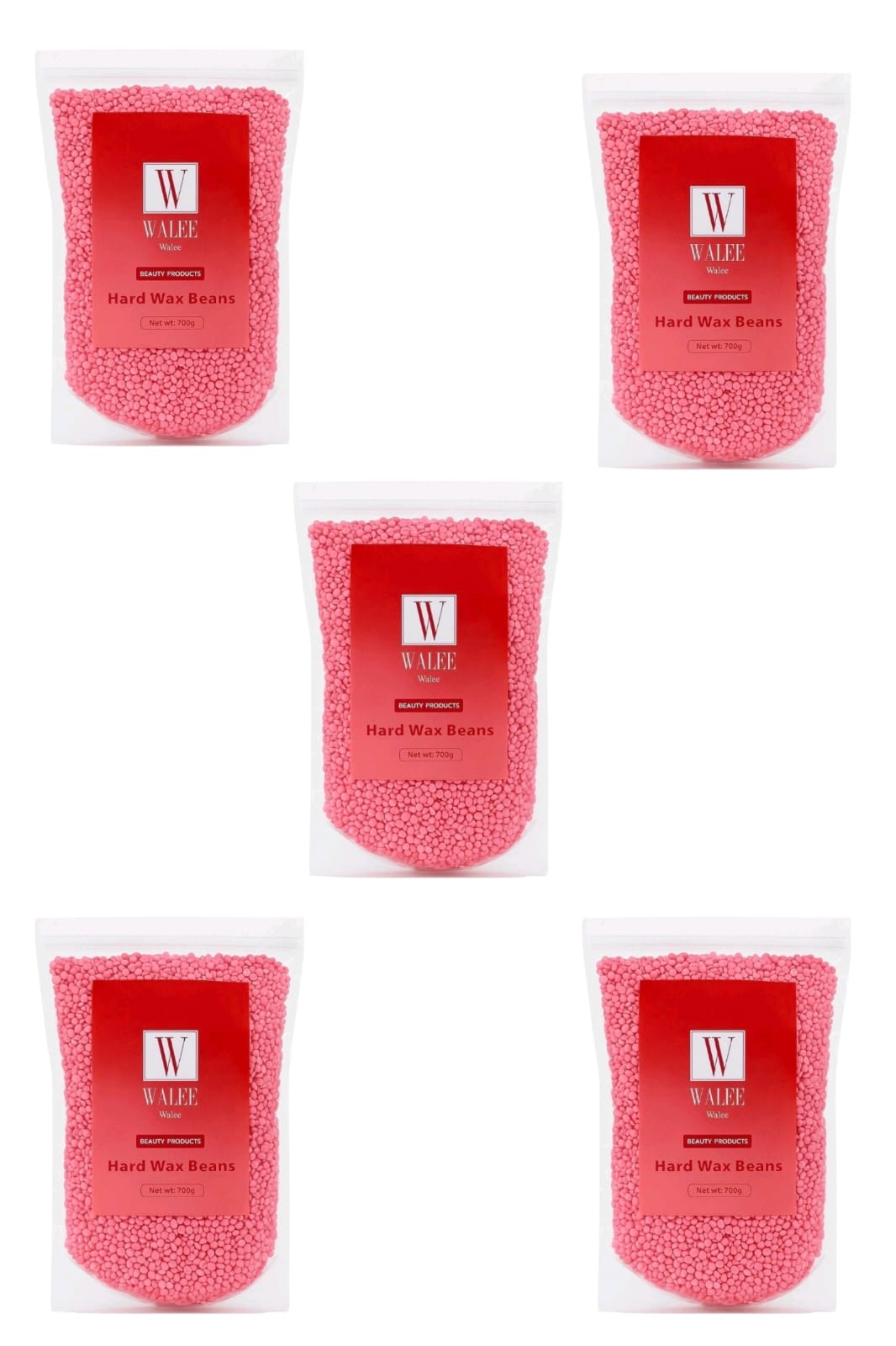 Walee Hard Wax Beans- Black, Tea Tree, Pink & Creme 700G