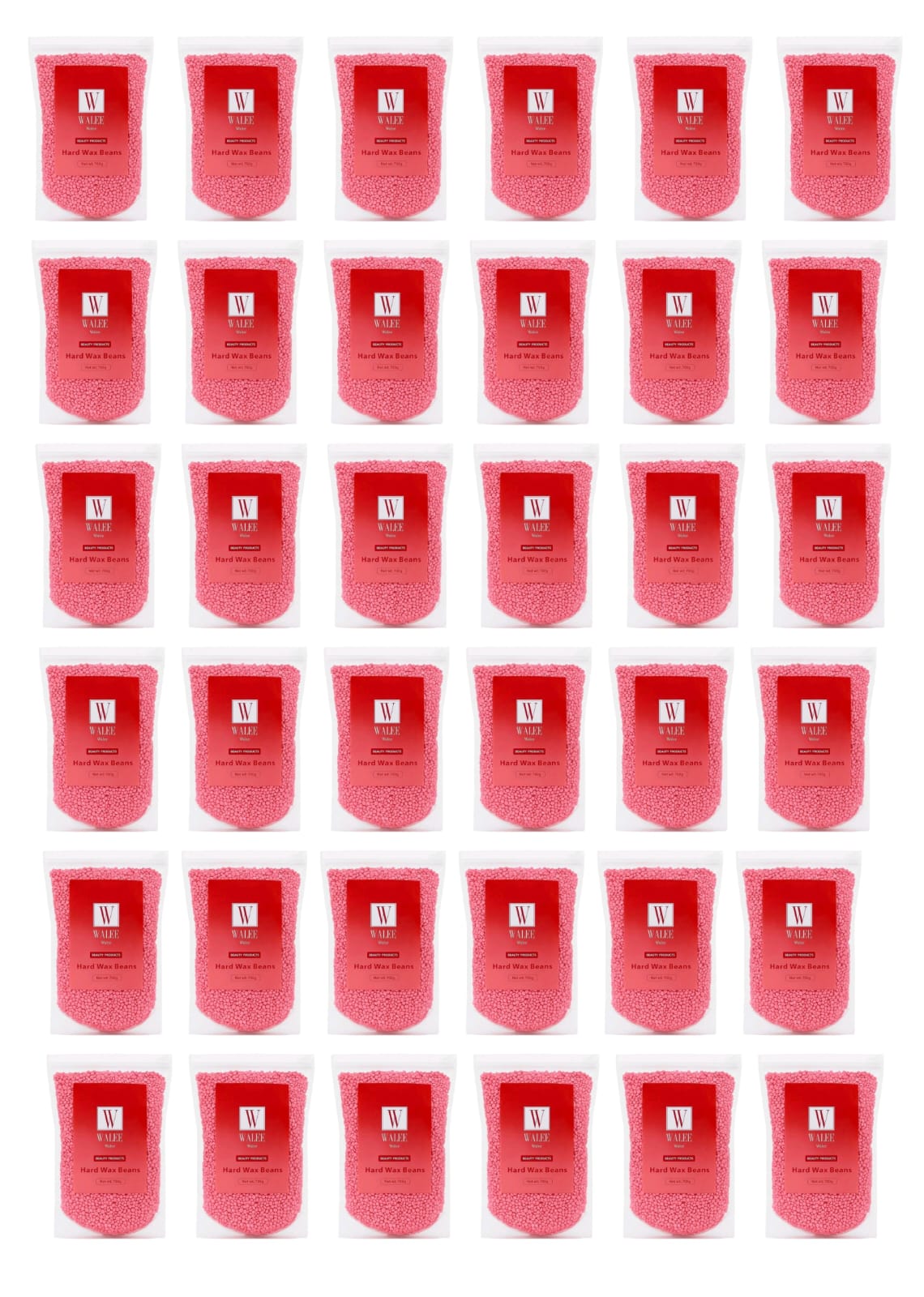 Walee Hard Wax Beans- Black, Tea Tree, Pink & Creme 700G